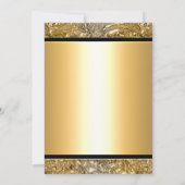 Gouden Glamour Meisjes Make-up Wimpers Party Event Kaart (Achterkant)