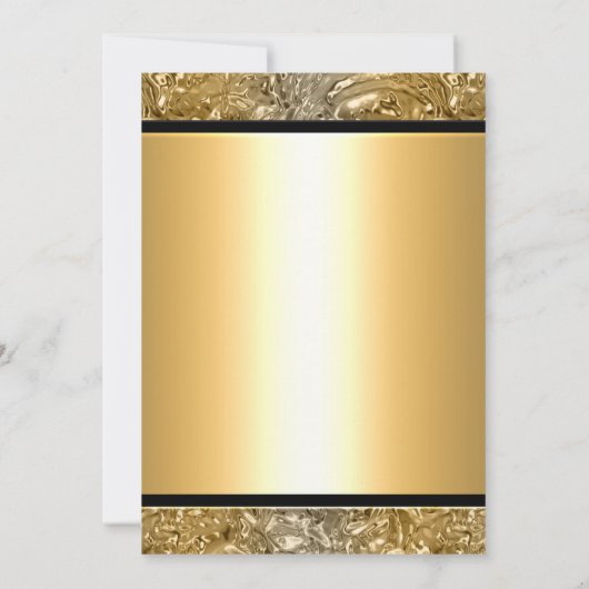 Gouden Glamour Meisjes Make-up Wimpers Party Event Kaart (Achterkant)