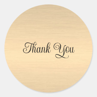 Gouden Glamoureuze Elegante Aangepaste Bedankt Sja Ronde Sticker