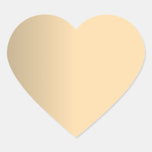 Gouden Glamoureuze Nep Metallic Folie Sjabloon Bla Hart Sticker