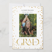 gouden glans afstuderen aankondiging (Voorkant)