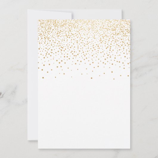 gouden glans afstuderen aankondiging (Achterkant)