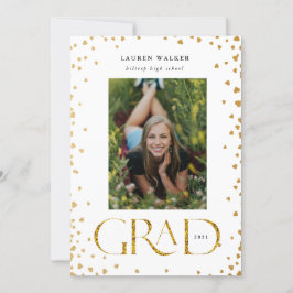 gouden glans afstuderen aankondiging