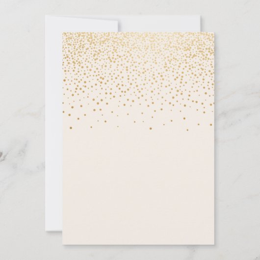 gouden glans afstuderen aankondiging (Achterkant)