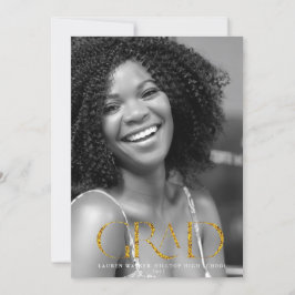 gouden glans afstuderen aankondiging