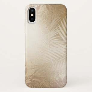 Gouden Glans Botanische Tropische Palmboom Bladere Case-Mate iPhone Case