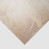 Gouden Glans Botanische Tropische Palmboom Bladere Tissuepapier (Detail)