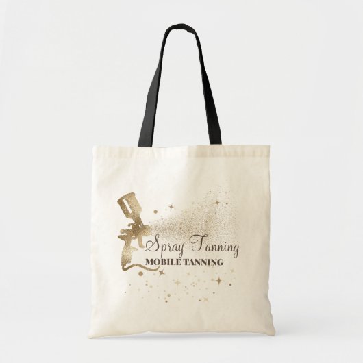 Gouden Glans Bruine Spray Tanning Verf Tote Bag (Voorkant)