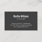 Gouden glans | Damast Visitekaartje (Achterkant)