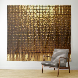 Gouden Glans Gouden Achtergrond Feest Decoratie Wandkleed