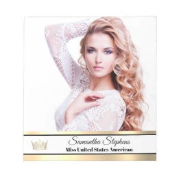 Gouden glans handtekening pad notitieblok