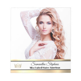 Gouden glans handtekening pad notitieblok