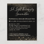 Gouden glans Led-lichttherapie nazorg Budget Flyer (Voorkant)