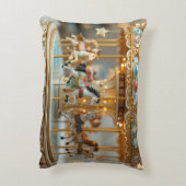 gouden glanzende carrousel accent kussen (Achterkant (Verticaal))