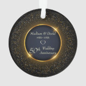 Gouden glanzende cirkel ornament (achterkant)