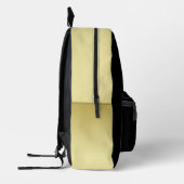 Gouden glanzende hondenpoot op zwarte achtergrond bedrukte rugzak (Links)