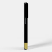 Gouden glanzende hondenpoot op zwarte achtergrond Case-Mate iPhone case (Achterkant / Rechts)