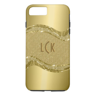 Gouden glanzende look met faux diamanten patroon Case-Mate iPhone case