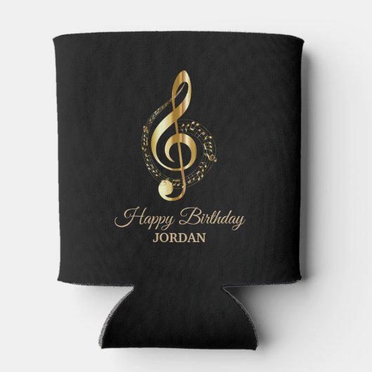 Gouden glanzende sleutel blikjeskoeler (Achterkant)