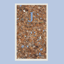 Gouden Glas Brons met Initialen Servet