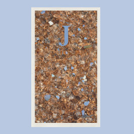 Gouden Glas Brons met Initialen Servet