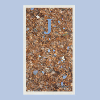 Gouden Glas Brons met Initialen Servet