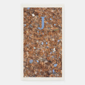 Gouden Glas Brons met Initialen Servet (Voorkant)