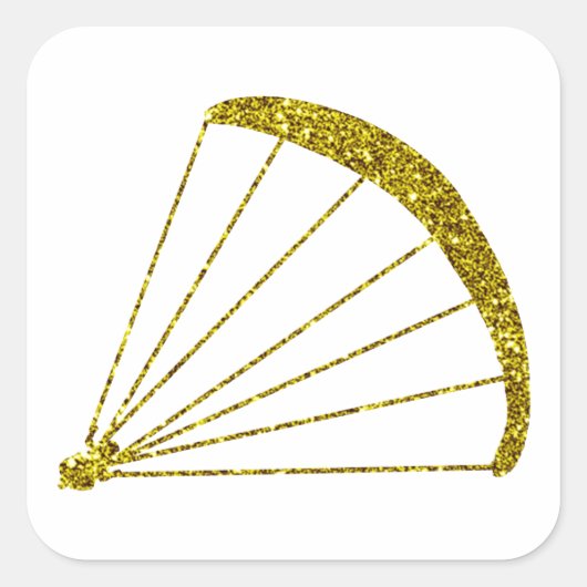 Gouden Gleitschirm Sticker (Voorkant)