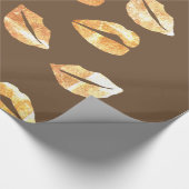 Gouden glimlach Wrapping Papier (Hoek)