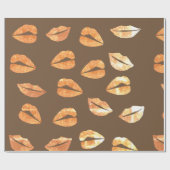 Gouden glimlach Wrapping Papier (Vlak)