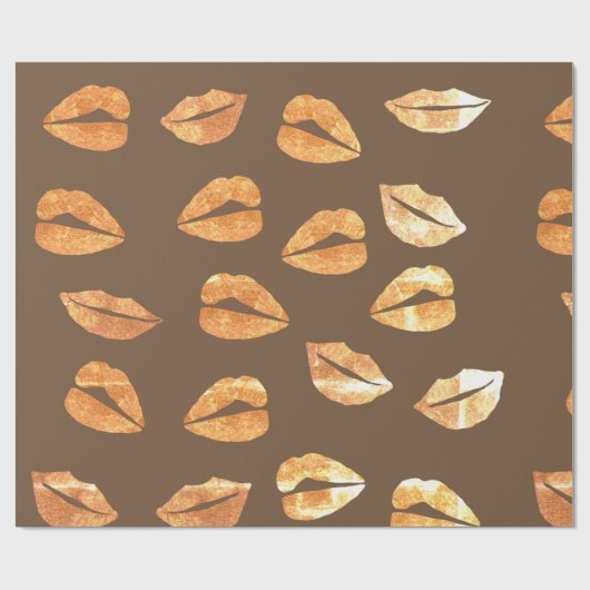 Gouden glimlach Wrapping Papier (Vlak)