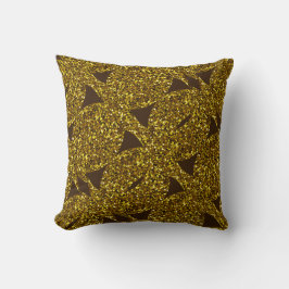 Gouden glinsterend abstract patroon kussen