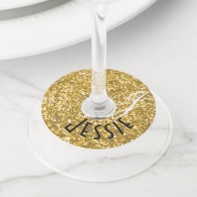 Gouden glinsterend monogram