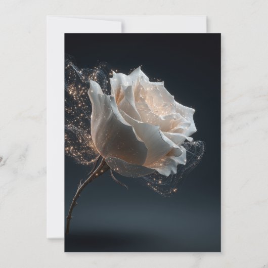 Gouden glinsterende Fifty and Fabulous galajurk Kaart (Achterkant)