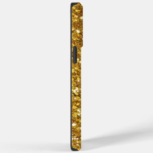 Gouden glinsterende glitter gemerkt Case-Mate iPhone case (Achterkant / Rechts)