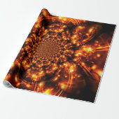 Gouden glinsterende lichten cadeaupapier (Uitgerold)