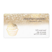 Gouden glinsterende verpakking voor zelfgemaakte c etiket (Voorkant)