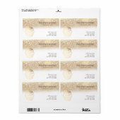 Gouden glinsterende verpakking voor zelfgemaakte c etiket (Full Sheet)