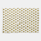 Gouden glinstersterren theedoek (Horizontaal)