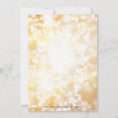 Gouden Glitter 40e digitale verjaardag uitnodiging (Achterkant)