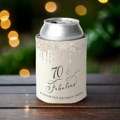 Gouden Glitter 70ste verjaardagsfeestje Blikjeskoeler