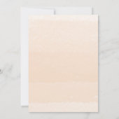 Gouden Glitter Abrikoos Bloemen Meisje Baby Shower Kaart (Achterkant)