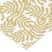 Gouden glitter abstract blad patroon korte tafelloper (Hoek)