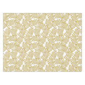 Gouden glitter abstract blad patroon tafelkleed (Voorkant (Horizontaal))