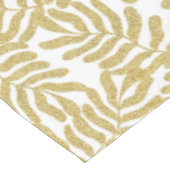 Gouden glitter abstract blad patroon tafelkleed (Gekanteld)