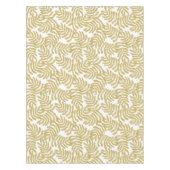 Gouden glitter abstract blad patroon tafelkleed (Voorkant)