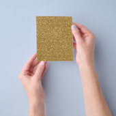 Gouden Glitter Achtergrond Sjabloon Flyer (Hand)
