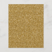 Gouden Glitter Achtergrond Sjabloon Flyer (Achterkant)
