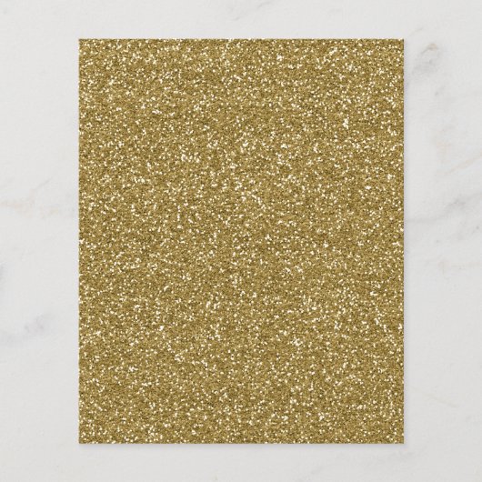 Gouden Glitter Achtergrond Sjabloon Flyer (Voorkant)