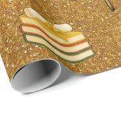 Gouden Glitter Afstudeer Inpakpapier (Rol Hoek)